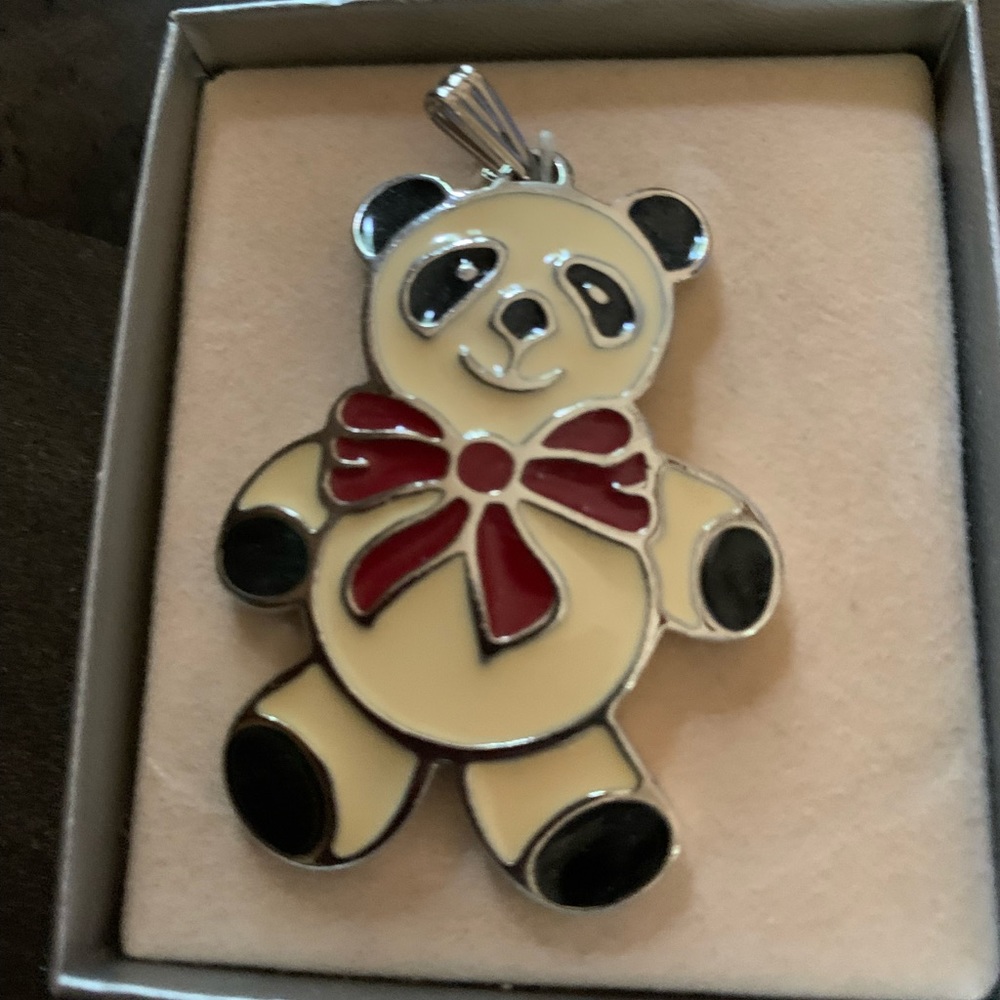 Wallace Silversmith vintage panda 🐼 pendant